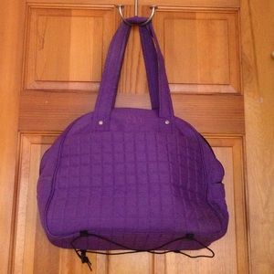 Purple yoga bag
