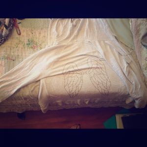 Super comfy Victoria's Secret zip up hoodie (tan)