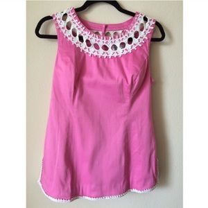 Lily Pulitzer Pink Trim Top