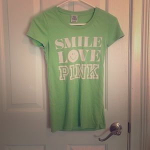 VS lime green tee