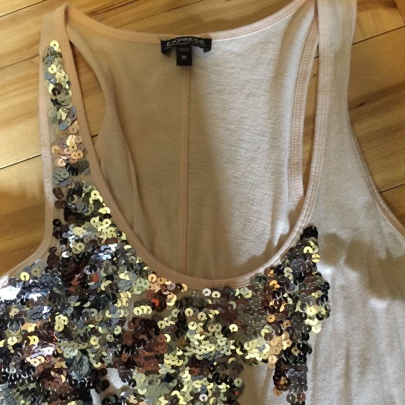 Sequined Express Tank - Picture 2 of 3