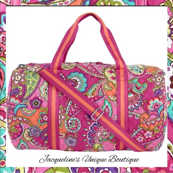 💰SOLD💰NWT Vera Bradley Round Duffle Pink