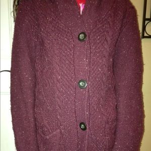 Maroon Cardigan