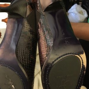 Donald J Pliner ankle boots snake skin