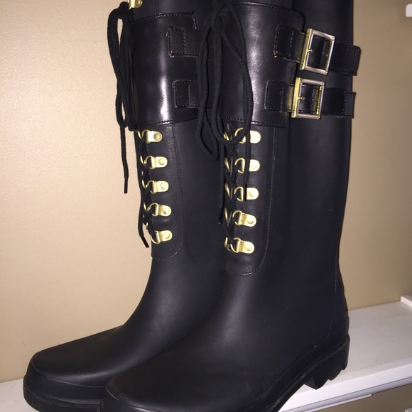 ⚡️SOLD⚡️TORY BURCH RAIN BOOTS BLACK SZ 9