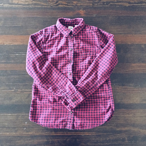 Uniqlo plaid flannel