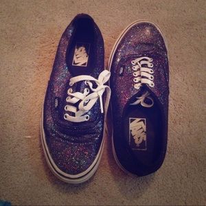 Sparkley purple vans