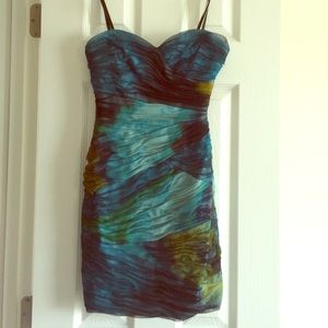 BCBG Maxazria watercolor dress