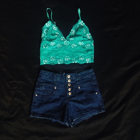 Lace teal bralette! - Picture 2 of 2