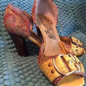 Naughty Monkey Colorful Peep Toes