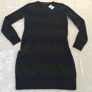 Ralph Lauren XS navy/fores sweater dress-Nvr worn.