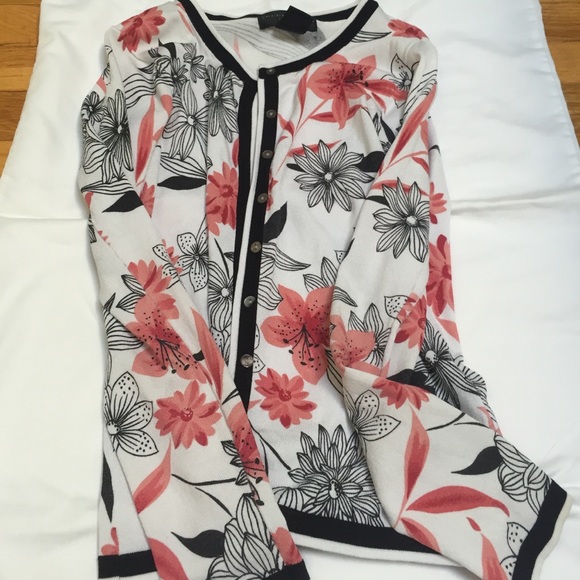 Petit August Silk Floral Cartigan