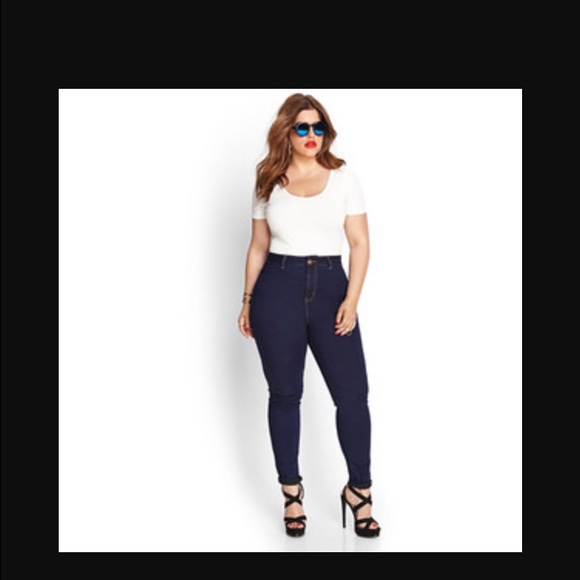 2 Forever 21 skinny high waisted jeans