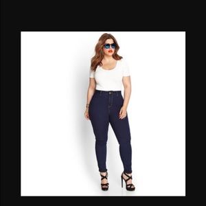 2 Forever 21 skinny high waisted jeans