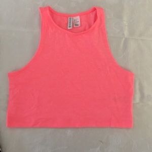 H&M Neon Pink Crop Top