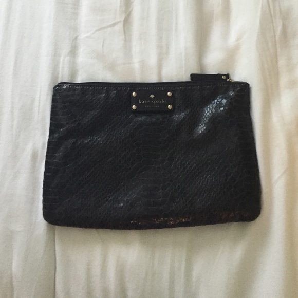 KATE SPADE black clutch - Picture 1 of 4