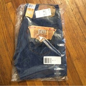 Levi's 501 Mens 5-pocket blue jeans (new)