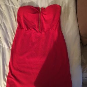 Red Charlotte Russe mini tube dress