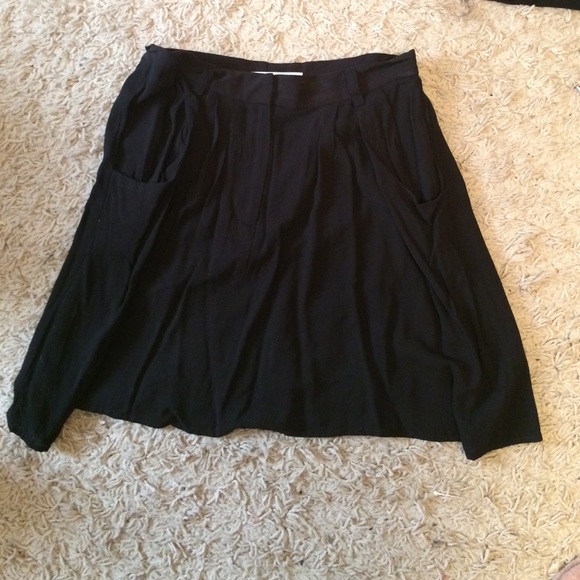 Black Pleated BCBG Skirt