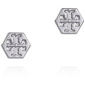Tory Burch Hexagon Logo Studs