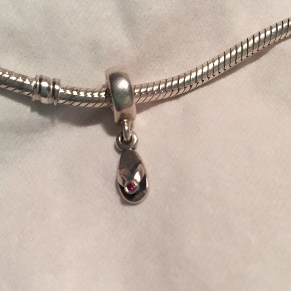 Authentic Pandora Pink CZ Flip Flop Charm