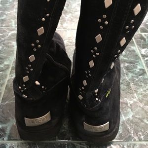 UGG black suede boots