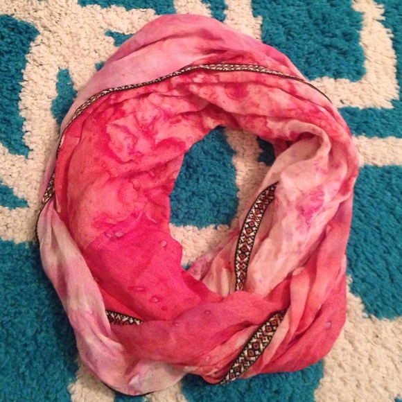 Coral Infinity Scarf
