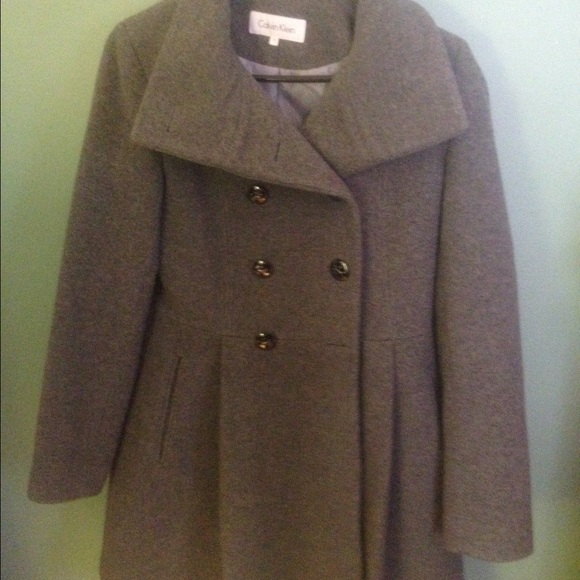 Grey Calvin Klein peacoat - Picture 1 of 4