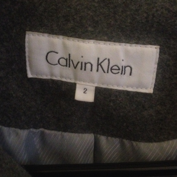Grey Calvin Klein peacoat - Picture 2 of 4
