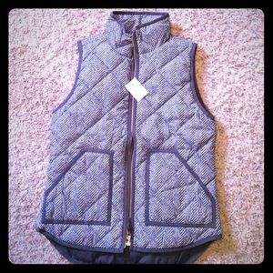 J crew herringbone vest