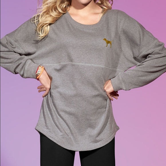 Grey varsity bling crew - Picture 2 of 4