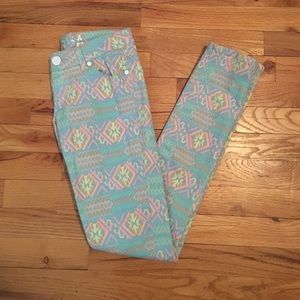 Delia's pastel printed jeans