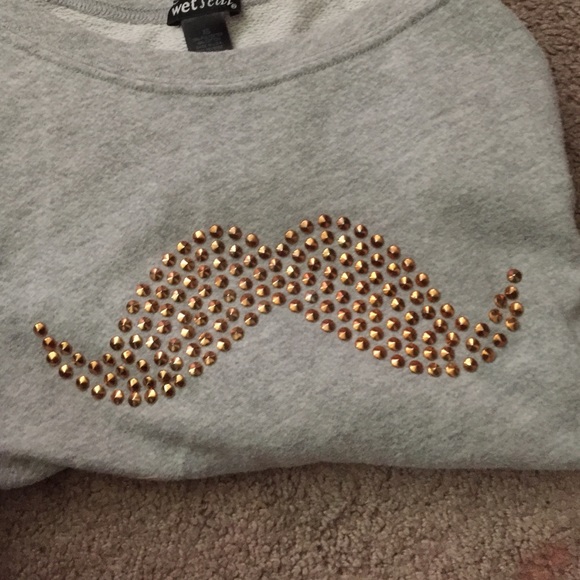 mustache sweater