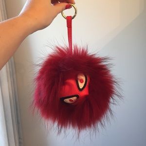 fendi puff keychain