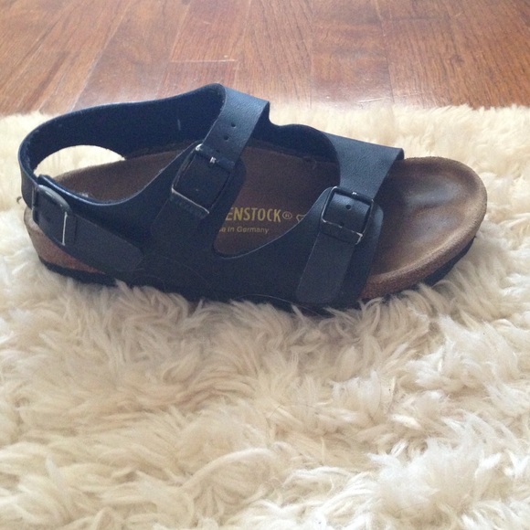 Boy's Black Birkenstock Sandals