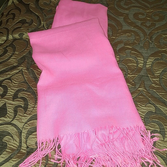 Hot pink scarf