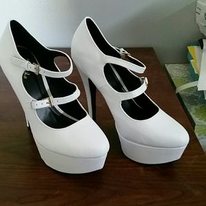 White pumps