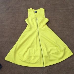 Bright yellow dress