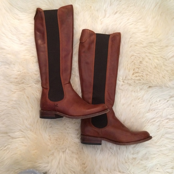 Frye Brown Boots w Elastic