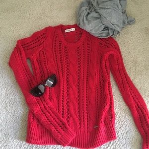 Knit red sweater!