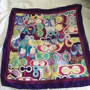 Coach silk scarf