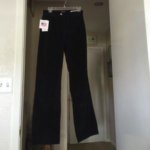 NYDJ black velvet pants 10.