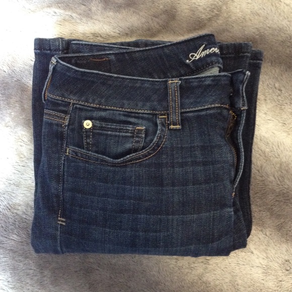 American eagle hipster jeans dark wash