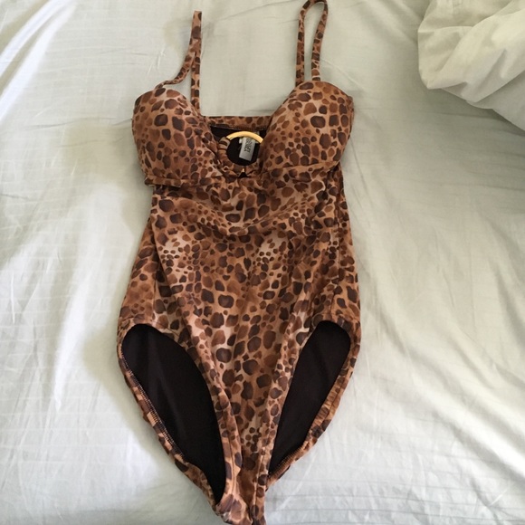 Badgley Mischka one piece swim suit