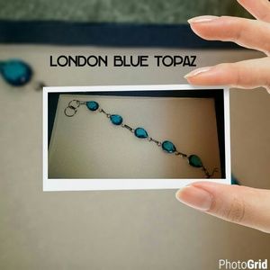 LONDON BLUE TOPAZ GEMSTONE BRACELET