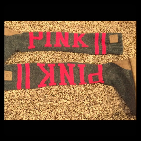 Victoria's Secret Pink Muk Luks-Sweater Boots(L)