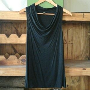 Black cowl neck tank NWT