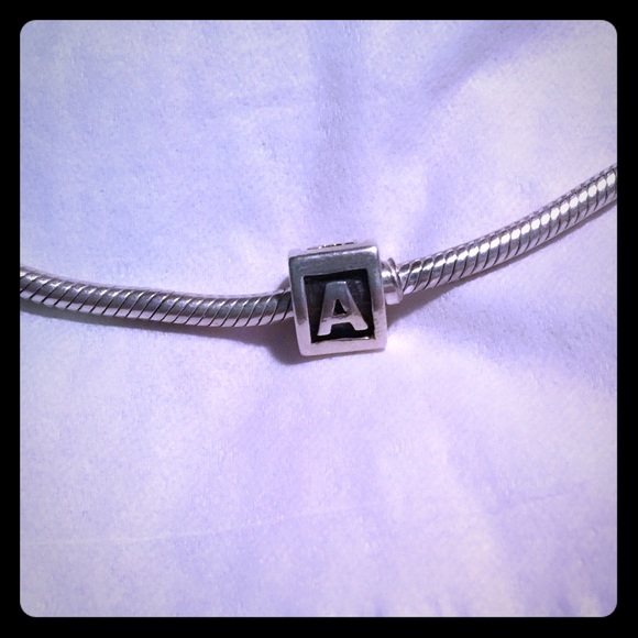 Authentic Pandora "A" Initial Charm