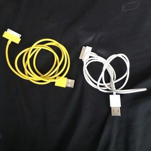 Two iPhone chargers