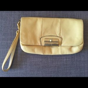 Gorgeous Yellow Coach Wristlet